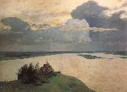 Isaac Levitan Above Eternal Peace Germany oil painting artist